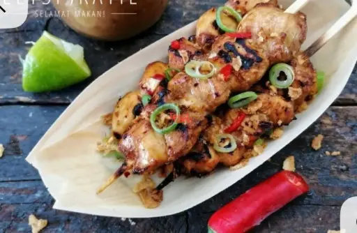 Indonesiche Sate, Kip 3 stokjes (40 gram per stuk) 